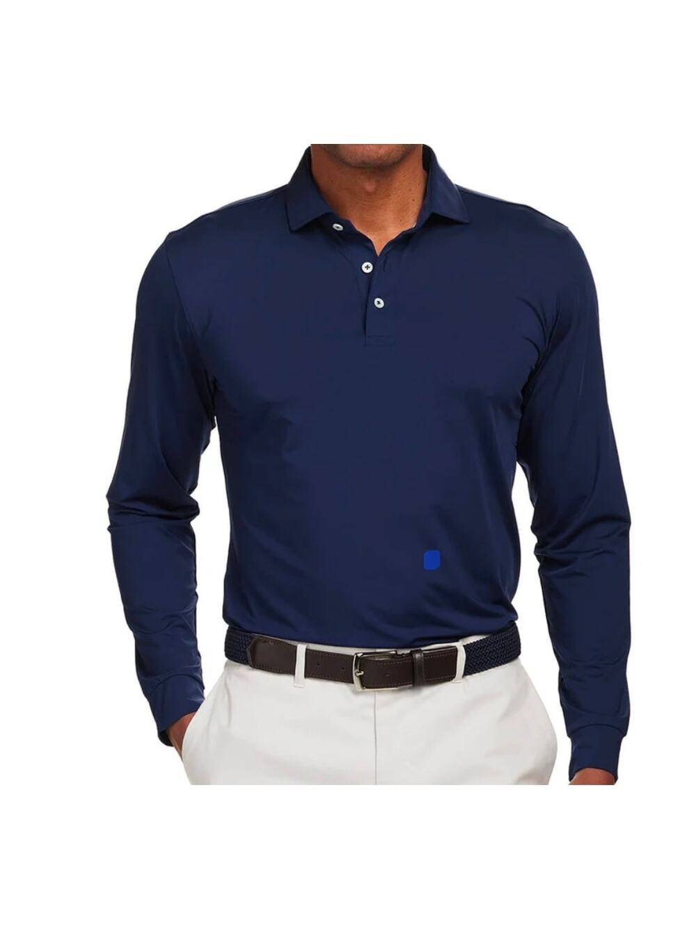 HOLDERNESS & BOURNE Men's The Farrell Shirt size XXL Navy Long Sleeve